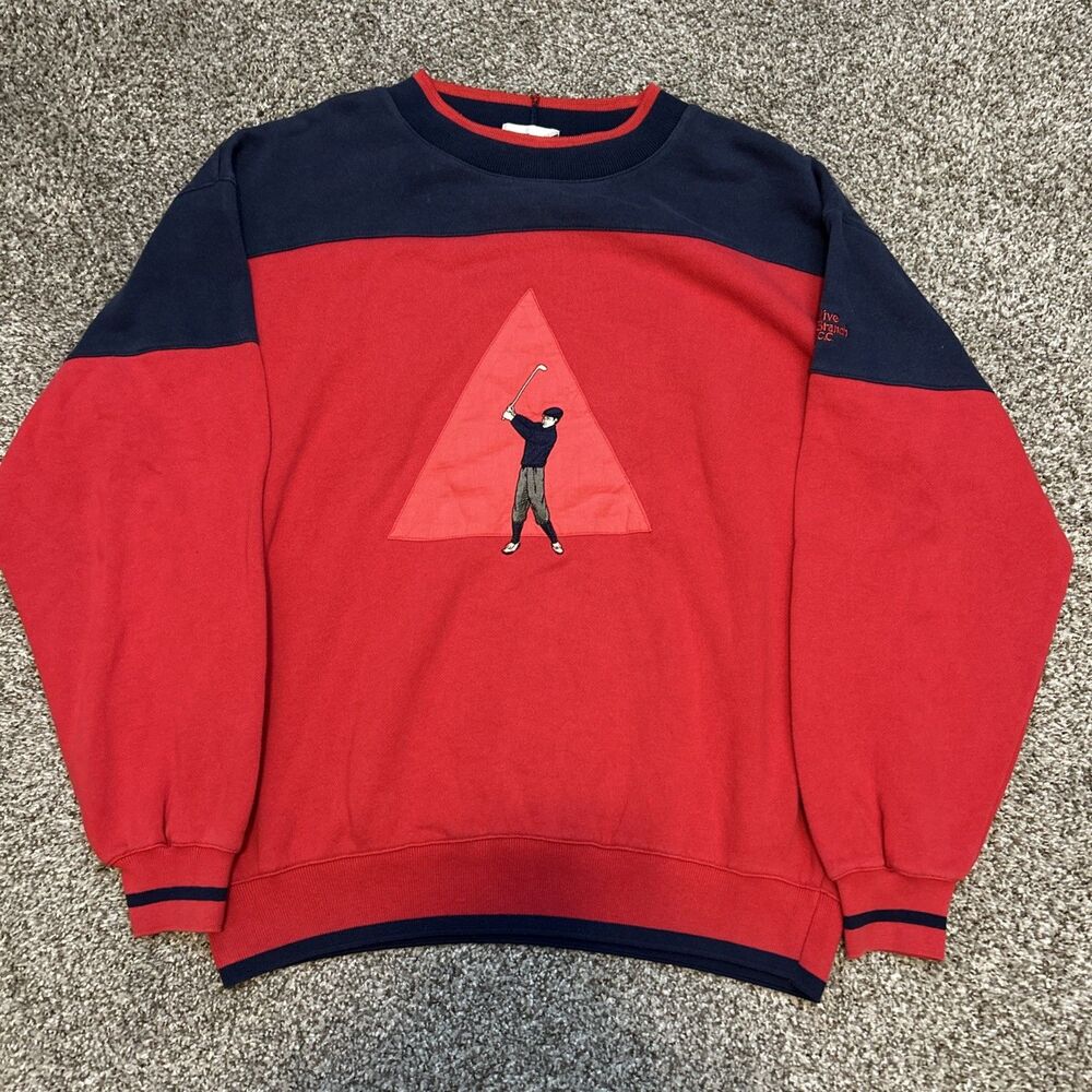 Vintage Wilson Staff Golf Crewneck Sweatshirt Men’s M Y2k Embroidered Logo